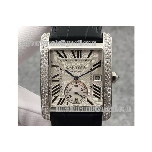Cartier Tank MC 1904 SS/LE Diams White JF Asia 23J