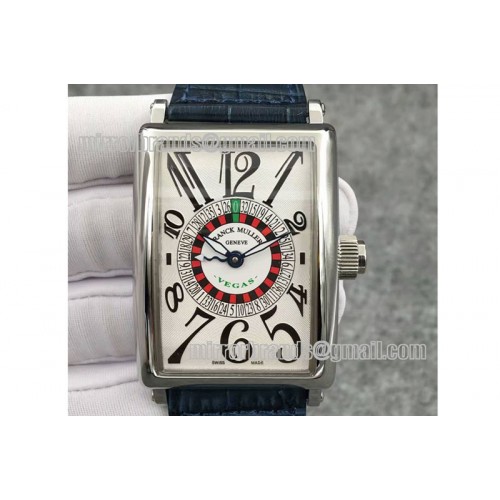 Franck Muller Long Island Vegas SS/LE White Asia 2813