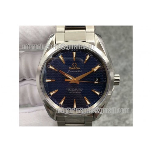 Omega Aqua Terra W Oly SS/SS Blue/Gold JHF A2824 Mod8500