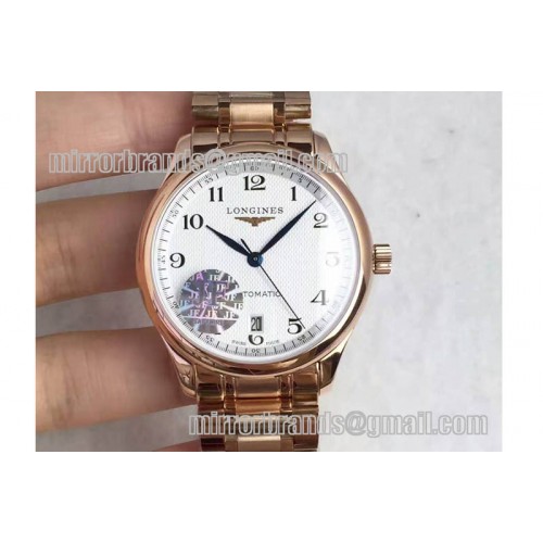 Longines Masters Collection Rose Gold White Asian 2836