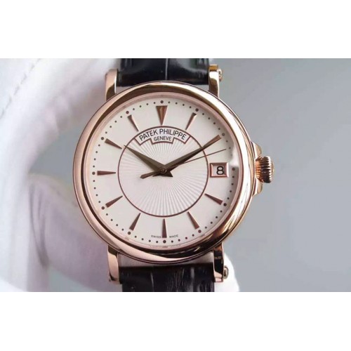 Patek Philippe Calastrava 5227R-001 42MM RG/LE White/White Dial A324SC Patek Philippe Calastrava 5227R-001 42MM RG/LE White/White Dial A324SC