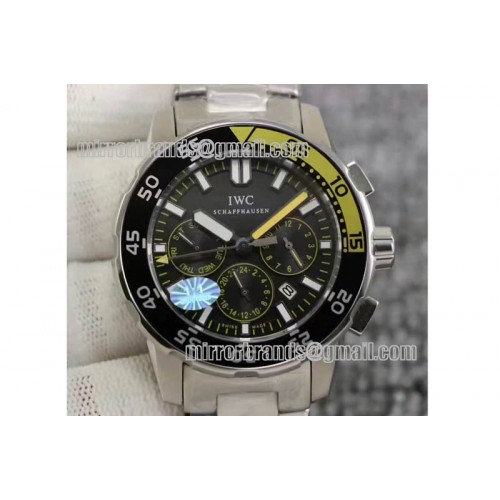 IWC Aquatimer Calender SS/SS Black Miyota 9120