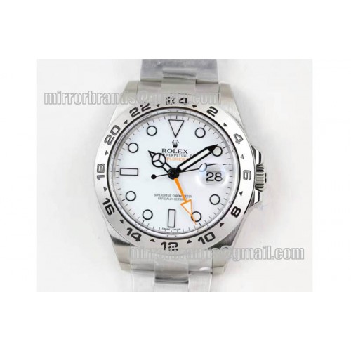 Rolex Explorer II SS/SS Wht Noob A3187 CHS Hour Hand Adjustable