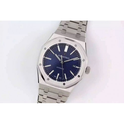 Audemars Piguet Royal Oak 41mm 15400 SS JF 1:1 Best Edition Blue Dial on SS Bracelet A3120