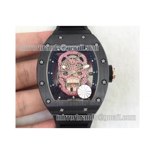 Richard Mille RM052 Red Diamond Pirate Skull Tourb CER/RU MY9015 Mod Richard Mille RM052 Red Diamond Pirate Skull Tourb CER/RU MY9015 Mod