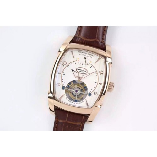 Parmigiani Fleurier Kalpa Grande Tourbillon RG White Dial on Brown Leather Strap Parmigiani Fleurier Kalpa Grande Tourbillon RG White Dial on Brown Leather Strap