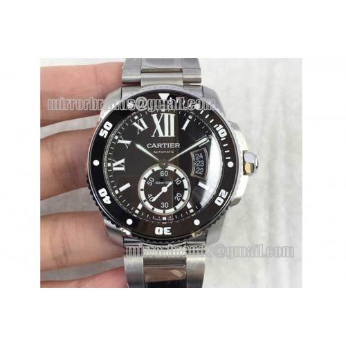 Cartier De Calibre Diver SS/SS Black MY8205