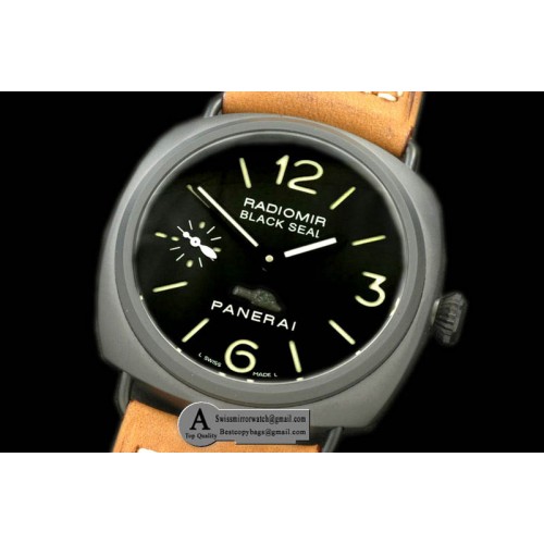 Panerai Pam 292J Radiomir BlackSeal Ceramic Leather Replica Watches