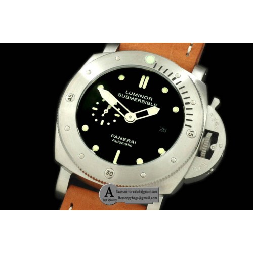 Panerai Pam 305 M Submersible Black SS Rubber SG-25J Auto Replica Watches