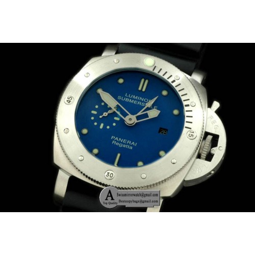 Panerai Pam 371 M Submersible Blue SS Rubber SG-25J Auto Replica Watches