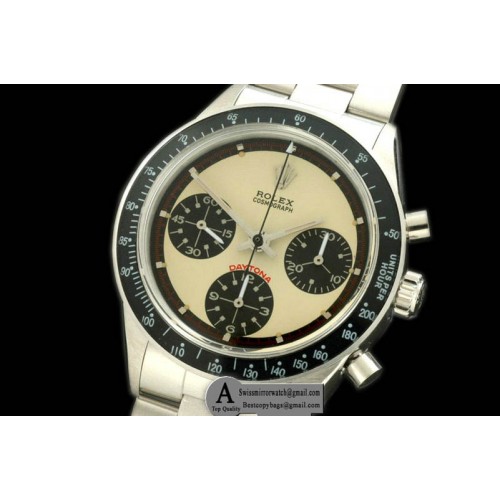 Rolex Daytona 6263 SS SS Cream Asian Venus 75 Handwind Replica Watches