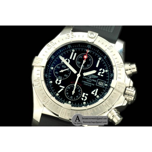 Breitling Avenger SS Rubber Black A-7750 28800 Replica Watches