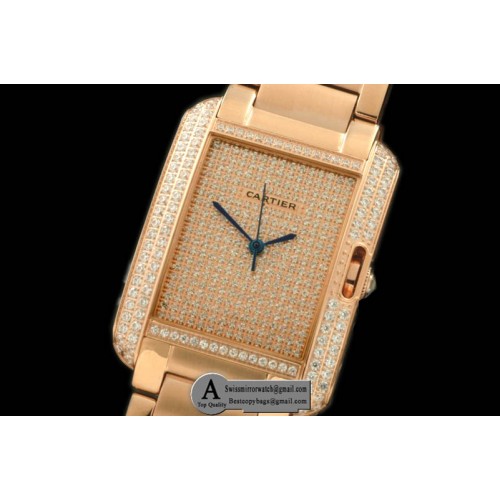 Cartier Tank Anglaise Midsize Rose Gold Rose Gold Diamond Jap Quartz Replica Watches Cartier Tank Anglaise Midsize Rose Gold Rose Gold Diamond Jap Quartz Replica Watches