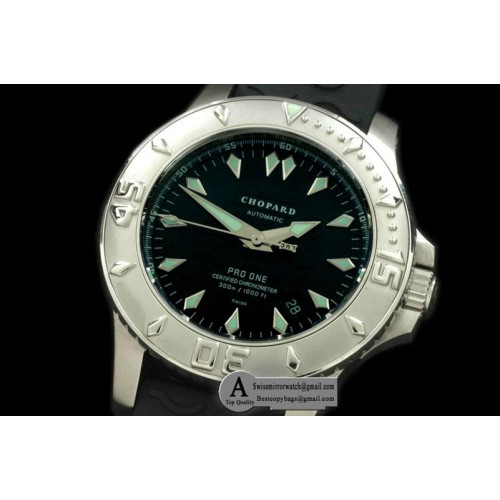 Replica Chopard LUC Pro One 168912 SS/Rubber Black Asia 2824 Watches