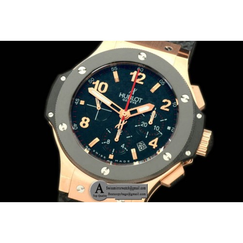 Hublot 301.PB.131.RX Big Bang Rose Gold/Ceramic Black A-7750 Replica Watches