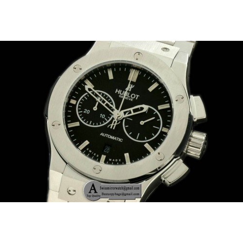Hublot Classic Fusion Chrono V2 521.NX.1170.NX SS SS Black A 7750 Replica Watches