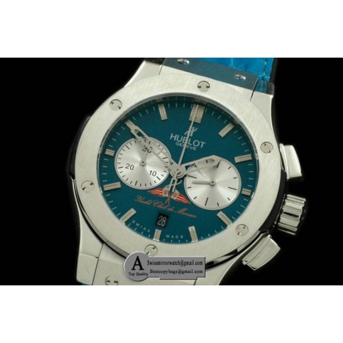 Hublot Classic Fusion Chrono V2 YACHT CLUB MONACO 521.NX.5117.LR.YCM11 SS Leather Blue A 7750 Sec3 Replica Watches
