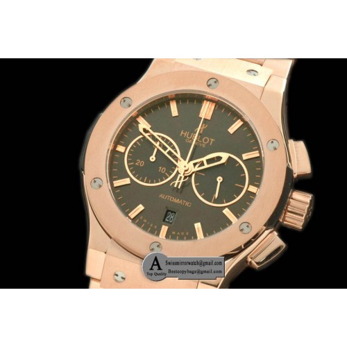 Hublot Classic Fusion Chrono V2 521.OX.7080.OX Rose Gold Rose Gold Grey A 7750 Replica Watches