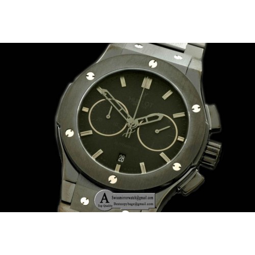 Hublot Classic Fusion Chrono V2 PVD PVD All Black A 7750 Replica Watches