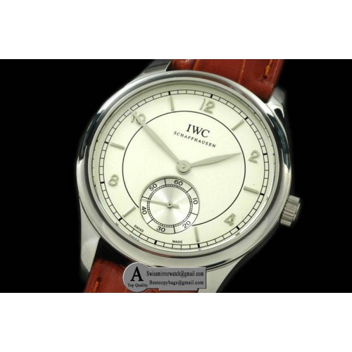 IWC Portuguese Vintage Auto SS Leather White Asia 2824 28800b Replica Watches IWC Portuguese Vintage Auto SS Leather White Asia 2824 28800b Replica Watches