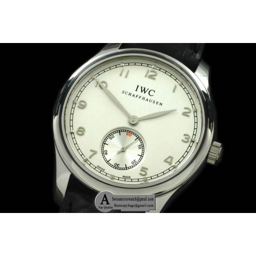 IWC Portuguese Vintage Auto SS Leather White Asia 2824 28800b Replica Watches IWC Portuguese Vintage Auto SS Leather White Asia 2824 28800b Replica Watches