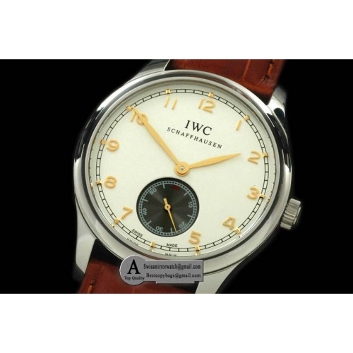 IWC Portuguese Vintage Auto SS Leather White Asia 2824 28800b Replica Watches IWC Portuguese Vintage Auto SS Leather White Asia 2824 28800b Replica Watches