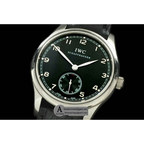 IWC Portuguese Vintage Auto SS Leather Black Asia 2824 28800b Replica Watches IWC Portuguese Vintage Auto SS Leather Black Asia 2824 28800b Replica Watches