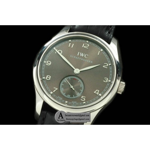 IWC Portuguese Vintage Auto SS Leather Grey Asia 2824 28800b Replica Watches IWC Portuguese Vintage Auto SS Leather Grey Asia 2824 28800b Replica Watches
