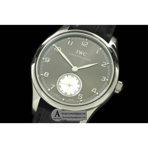 IWC Portuguese Vintage Auto SS Leather Grey Asia 2824 28800b Replica Watches IWC Portuguese Vintage Auto SS Leather Grey Asia 2824 28800b Replica Watches