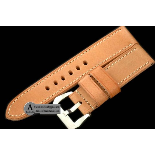 Panerai "Italiano" Distress Tan 24 24 Leather Strap Replica Watches