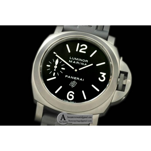 Panerai Pam 318 Brooklyn Bridge DLC/Rubber Black Asian 6497 Replica Watches