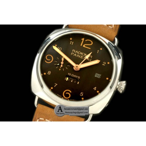 Panerai Pam 497 Radiomir 10 days GMT SS LE Brown Asian 23J