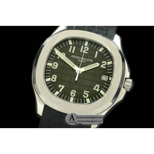 Patek Philippe Aquanaut Jumbo V3 Auto SS Rubber Black Swiss Eta 2824-2 Replica Watches