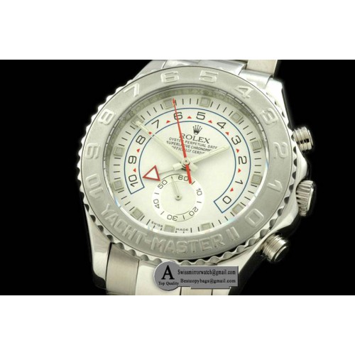 Replica Rolex 2007 Yatchmaster II (42mm) 116689 SS White Asia 2813 Watches