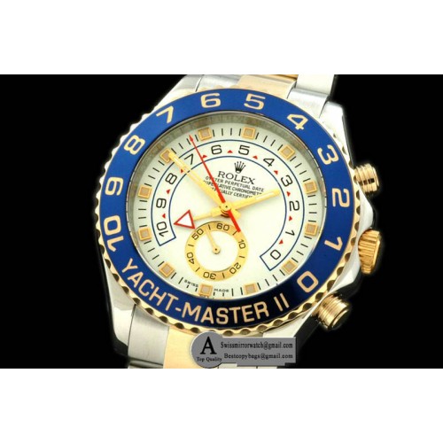 Replica Rolex  2007 Yatchmaster II (42mm) SS/Yellow Gold White Asia 2813 Watches