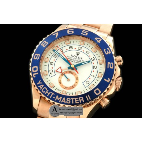 Replica Rolex  2007 Yatchmaster II (42mm) Rose Gold/Rose Gold White Asia 2813 Watches