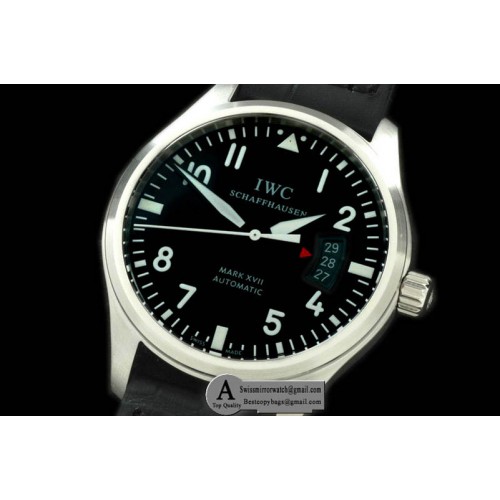IWC IW326501 Mark XVII SS/Leather Black Asia 2824 Replica Watches IWC IW326501 Mark XVII SS/Leather Black Asia 2824 Replica Watches