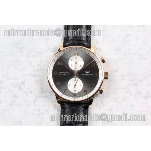 IWC Portuguese Chrono IW371433 "Jacky Chen" ZF 1:1 Best Edition on Black Leather Strap A7750 (Same Thickness as Genuine) IWC Portuguese Chrono IW371433 "Jacky Chen" ZF 1:1 Best Edition on Black Leather Strap A7750 (Same Thickness as Genuine)