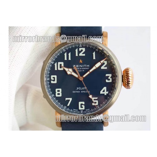 Zenith Pilot Type 20 Extra Special Westime Ed BZ/LE Blue M-9015