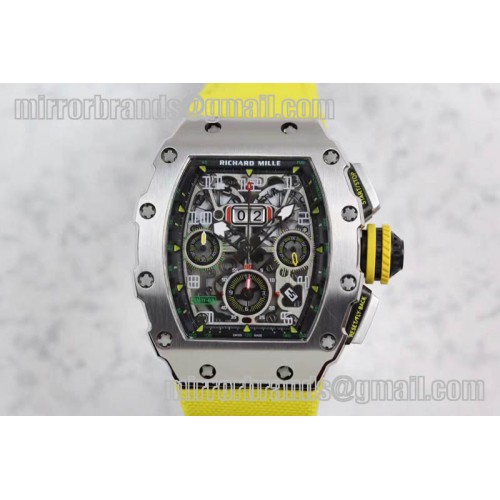 Richard Mille Unveils the RM 11-03 SS Flyback Chronograph A7750 ON Nylon strap