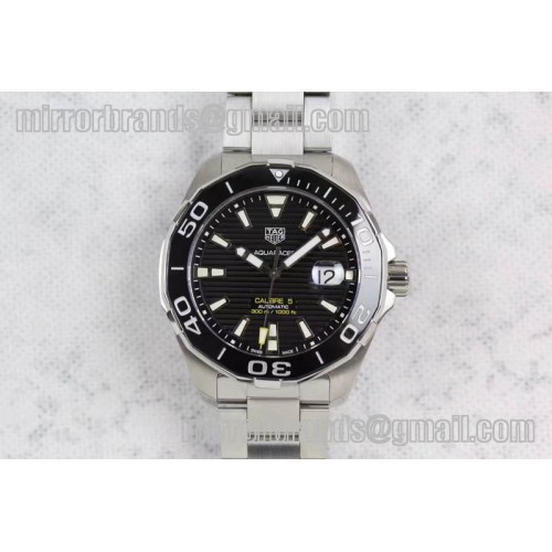 Tag Heuer Aquaracer Calibre 5 Black SS MKF 1:1 Best Edition Textured Dial
