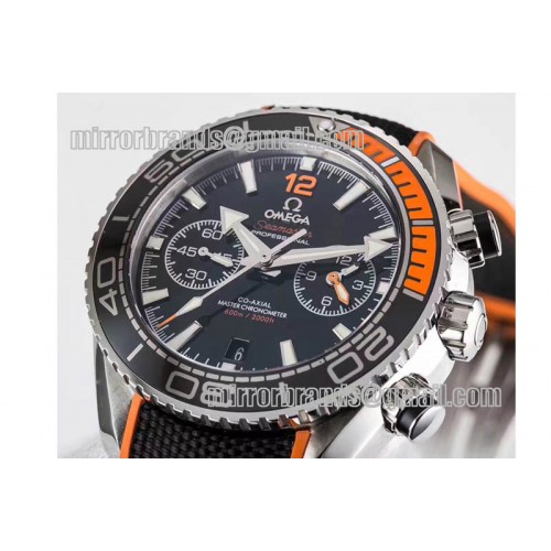 Omega Planet Ocean Master Chronometer Chrono SS OM 1:1 Best Edition Black Dial