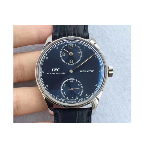 IWC Portuguese Regulator SS/LE Blue Dial IW54440 Cal.98245 IWC Portuguese Regulator SS/LE Blue Dial IW54440 Cal.98245
