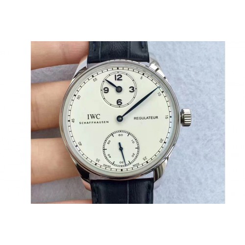 IWC Portuguese Regulator SS/LE White Dial Blue Marker IW54440 Cal.98245 IWC Portuguese Regulator SS/LE White Dial Blue Marker IW54440 Cal.98245
