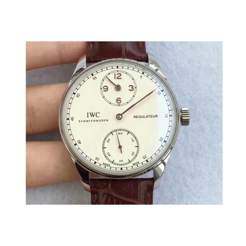 IWC Portuguese Regulator SS/LE White Dial Gold Marker IW54440 Cal.98245 IWC Portuguese Regulator SS/LE White Dial Gold Marker IW54440 Cal.98245