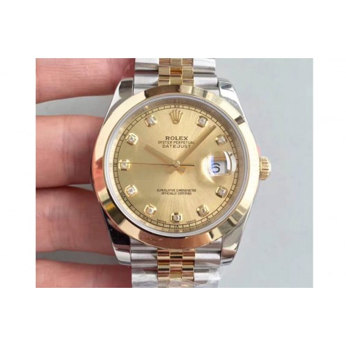 Rolex DateJust 41 126303 Noob YG Wrapped Gold Dial Diamond Marker Jubilee A3235 Rolex DateJust 41 126303 Noob YG Wrapped Gold Dial Diamond Marker Jubilee A3235
