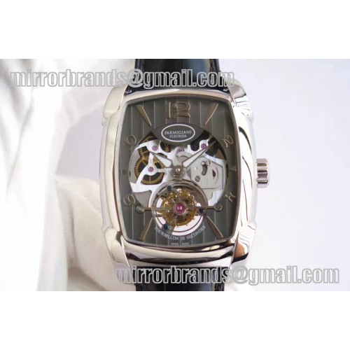 Parmigiani Fleurier  Kalpa Grande Tourbillon SS Gray Skeleton Dial