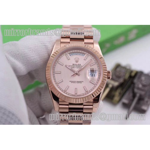 Rolex Day-Date 40 228235 RG Noob  RG Textured Dial A3255