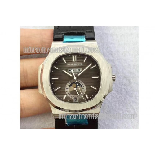 Patek Philippe Nautilus 5726 Complicated SS Brown Textured Dial A324