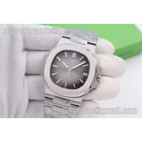 Patek Philippe Nautilus Jumbo 5711 MKF Brown Textured Dial on SS Bracelet A324 V4